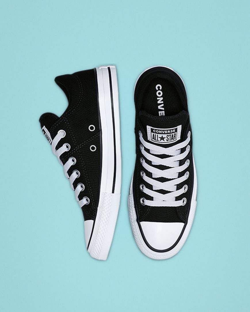 Tenisi Dama Converse Chuck Taylor All Star Madison Negrii Albi Negrii | RO NQWPK061